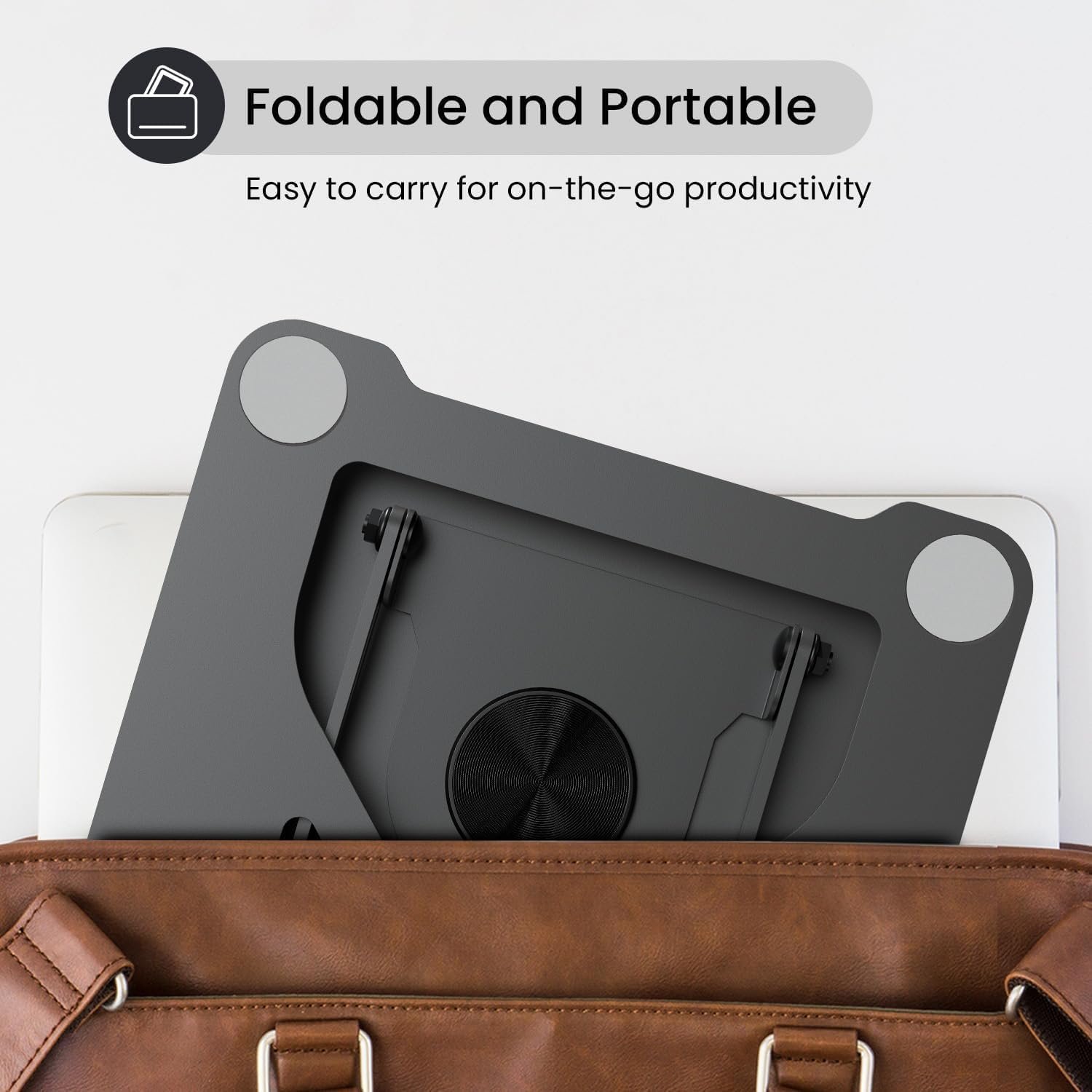 Adjustable Laptop Stand with 360° Rotating Base - Image 6